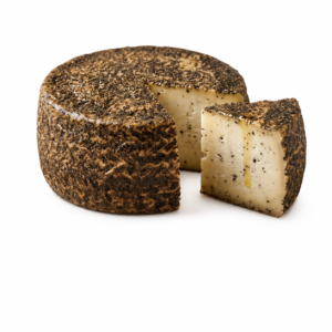 Queso semicurado de cabra a la pimienta negra