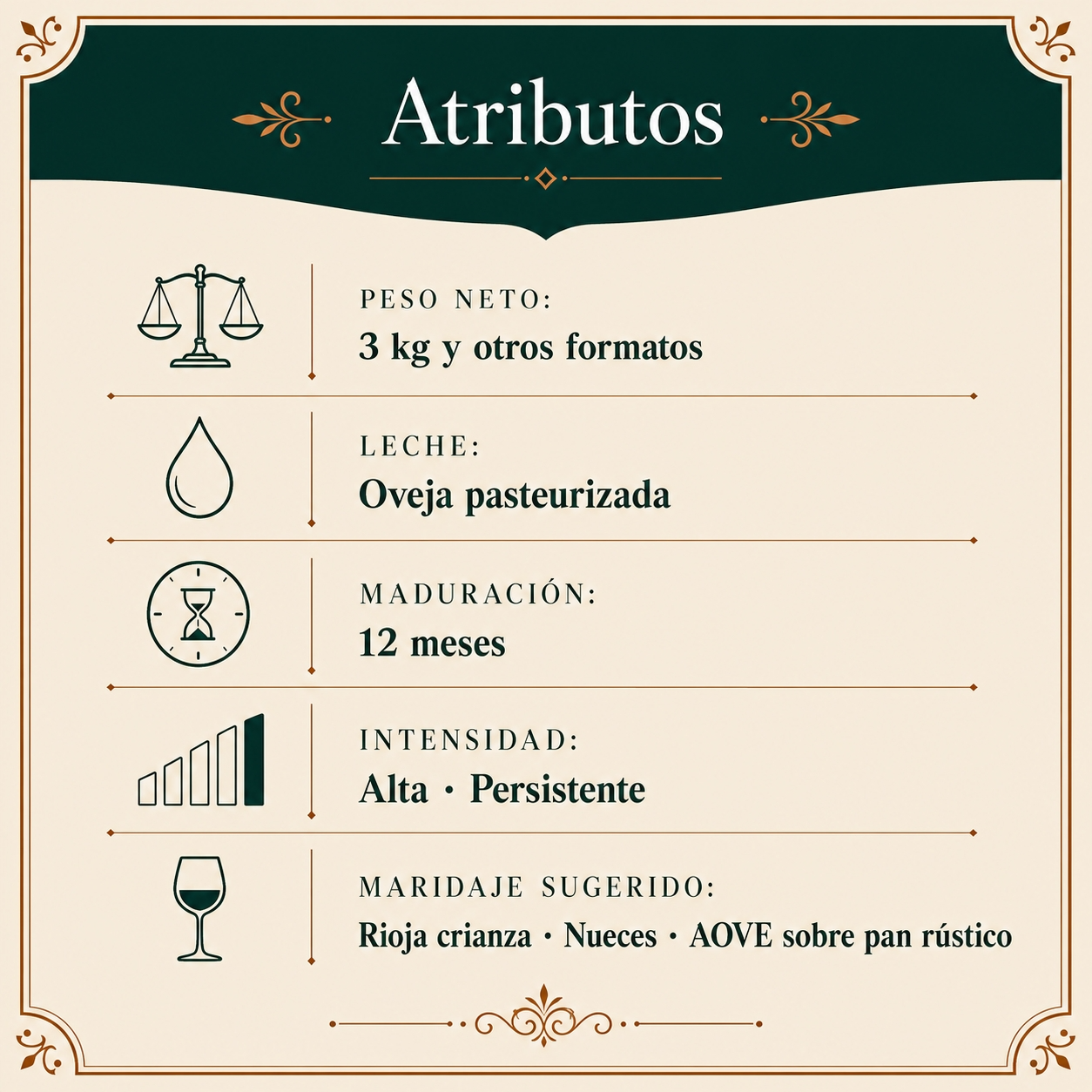 Queso de oveja curado - Imagen 2